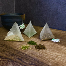 日本茶ティーバッグ - 深蒸し茶・玄米茶・焙じ茶- Yunomi Pyramids