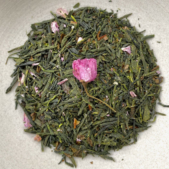 Chasandai: Sakura Sencha with Sugared Sakura Leaves 桜煎茶 - Yunomi.life