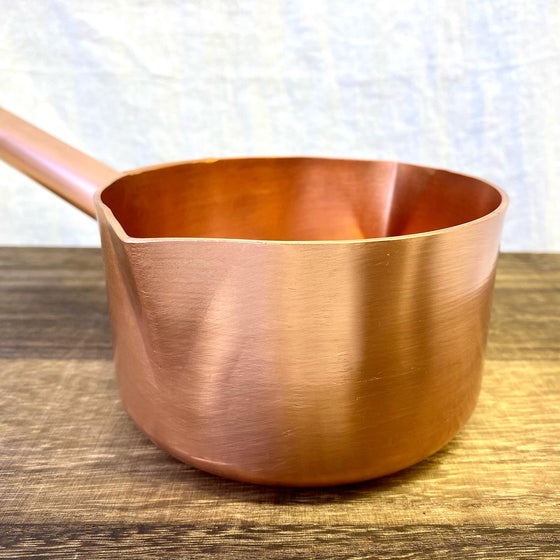 Bronze Sauce Pan 銅両口片手鍋