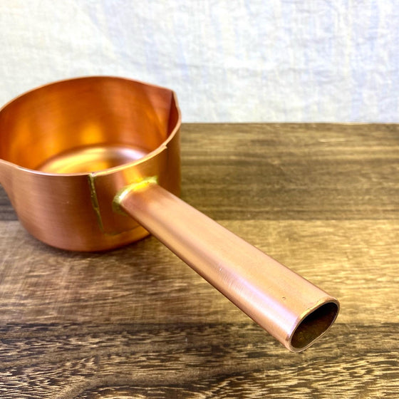 Bronze Sauce Pan 銅両口片手鍋